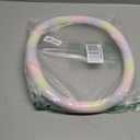 Colorful Car Steering Wheel Cover, Breathable Fabric O-Shape Steering Wheel Protector, All-Season Microfiber Leather Auto Interior Grip Cover, Universal for Most Cars (Pink)