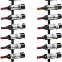 Sonyabecca Wall Wine Rack for 12 Wine Bottles,DIY Detachable Wine Storage Organizer, Wall Mount Wine Bottle Display Holder Used As One or Four, for Kitchen,Pantry,Wine Cellar,Housewarming Gift