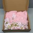 SoarDream Champagne Wedding Chair Sashes, 26 Pack Sheer Tulle with Artificial Hydrangea Accents for Ceremony, Reception & Banquet Home Chair Decorations