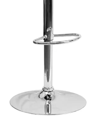 RAJCHAIR Bar Stool Chair Leg Replacement - 2 Piece | Accessories with Footrest Repair Parts for Counter Height Stool, Steel, Screw, Kitchen, Doctor Stools | Hole 10 x 10 cm | 4-Hole Plate