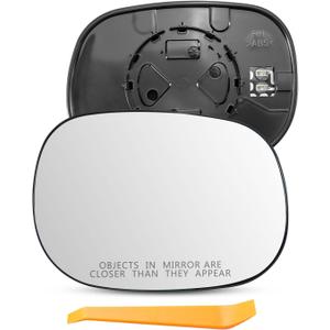 Right Side Mirror Glass Fit for Dodge Ram 1500 2500 3500 1998-2003, Compatible with Durango 1998-2004, Replace 5019892AA CH1325111, Rear View Mirrors Glass with Power Heated, Passenger Side Mirror