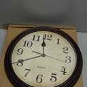 HYLANDA Wall Clock, Bronze Silent Non Ticking Classic Battery Operated Clocks, Decorative for Living Room, Bedrooms, Kitchen, Office (16 inch)