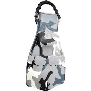 SCUBAPRO Jet Diving Fin with Spring Heel Strap (White Camo, L)