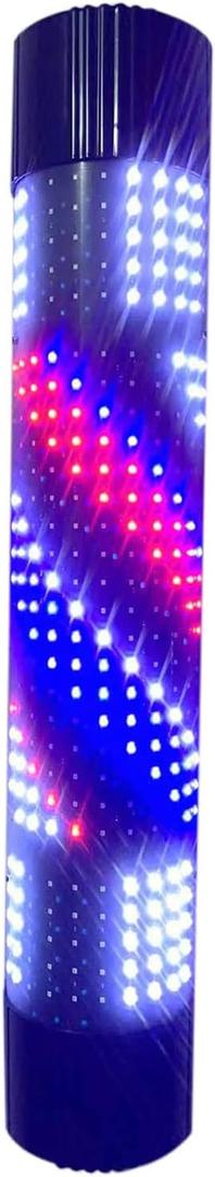 33" Colorful Rotating LED Salon Light, Barber Pole,Barber Poles Outdoor,Barber Shop Signs Pole Rotating Illuminated Light Hair Salon Shop Beauty Sign,Wall-Mounted,Outdoor rain-Proof