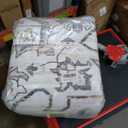 VK VK·LIVING 8x10 Area Rug Washable Rugs for Living Room Rug Vintage Design Boho Rug with Non Slip Living Room Rug Bedroom Carpet Stain Resistant, Home Decor, Beige