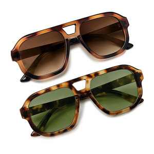 livho Trendy Polarized Square Aviator Sunglasses Women Men Square Eyewear Frame, Retro Sun Glasses for Women Men 2025 Shades