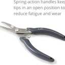Beaditive Bent Nose Pliers | Fine, Non-Serrated Tips | Jewelry Making, Beading, Crafting | Stainless Steel