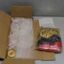 4 Sets Movie Night Party Balloons Stand Kit with Popcorn Clapboard Star Foil Balloons Red Black Gold Themed Party Balloon Centerpiece for Tables for Birthday Camera Film Party Movie Themed Decorations