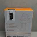 Single Serve One Cup Coffee Maker, for K Cups and Grounds, Mini Coffee Maker with Portable Handle, 6 to 12 Oz Brew Size, for Travel, Camping, Office, RV and Dorm, 120V, Black and Gold