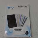 Ultra-Slim Bluetooth Keyboard Portable Mini Wireless Keyboard Rechargeable for Apple iPad iPhone Samsung Tablet Phone Smartphone iPadOS iOS Android (10 inch Black)