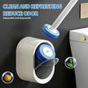 SOPAMI Disposable Toilet Cleaning System - Toilet Wand Kit with 32 High-Performance Refills, Wall Mounted Toilet Brush and Holder for Deep Cleaning Bathroom 32pcs