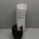 Jucoan 9 Pack Self Watering Wall Hanging Planters Pots for Indoor Plant, 5 Inch White Plastic Lazy Flower Pot with 9 Hooks for Garden Fence, Porch, Wall