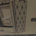 PC Case Pre-Install 4 RGB Fans, ATX Gaming Computer Case with Diamond-Shaped Mesh Front & Tempered Glass Side Panel, USB 3.0 Airflow Mid Tower case,621