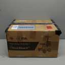 Knee Scooter, 300lbs Capacity, 13" Big PU Seat, Disc Brake Knee Walker, All Terrain Foldable Knee Scooter Walker with Bag for Foot Injuries Compact Crutches Alternative (Burgundy) (Red)