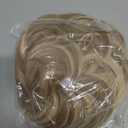MEEZY Dirty Blonde Large Messy Bun Piece Hair Scrunchies for Women, 1.94 Oz Thick Wavy Curly Elastic Hair Bun Ponytail Extensions Synthetic Wigs Hairpieces with Pins for Updo Wedding Cosplay Costume