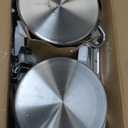 Winco 211 Stainless Steel Marmite Soup Chafer 11qt Round W/ Cover & Fram 2 Pack