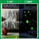 2 Pcs Sports Balls Gifts Christmas Soccer Football Glow in The Dark Blanket 50" x 60" Soft Fleece Throw Blanket Fuzzy Sport Gifts for Home Winter Holiday Birthday Party Favor Decor