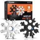 Dusor Gifts for Men Him Dad Husband, 18-in-1 Snowflake Multitool, Stocking Stuffers for Adults, Mens Gifts for Christmas, Gift for Dad Who Want Nothing, White Elephant Gift for Adults, Tools for Men