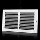 14x10 Return Air Grille(Duct Opening Size),Air Return Vent Cover,Flat Vent Cover,Rejillas De Aire Acondicionado para Casa,Return Air Grilles,Outer Dimensions:15.75"Wx11.75"H(14"Wx10"H, Duct Opening)