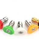 Tool Daily Pressure Washer Spray Nozzle Tips Multiple Degrees, 1/4 inch 5-Pack (2.5 GPM)