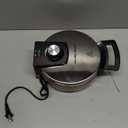 Hamilton Beach Belgian Waffle Maker with PFAS-Free Non-Stick Ceramic-Coated Plates, Browning Control, Indicator Lights, Stainless Steel (26081)