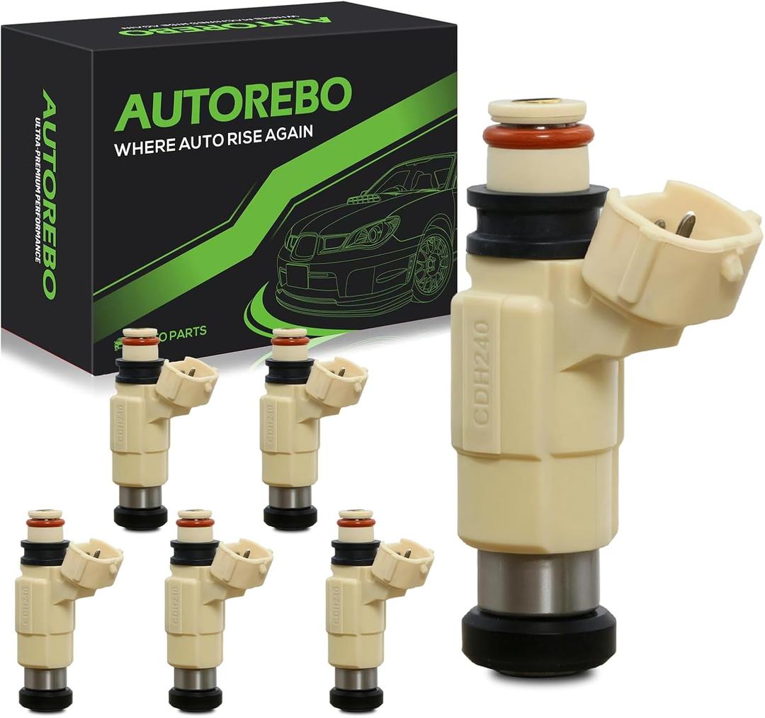 Fuel Injectors 69J137610000 CDH240 Set of 6 Compatible with YAMAHA Outboard 4 Stroke F200TXR F225TLR F225TXR LF225TXR # Replace 69J-13761-00-00