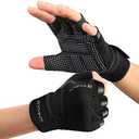 RYMNT Workout Gloves with Wrist Wrap Support, Weight Lifting Gloves with Full Palm Protection & Extra Grip for Men Women Gym Exercise, Fitness, Weightlifting, Pull ups, Small