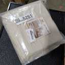 H.VERSAILTEX Sectional Couch Covers 1 Piece Chaise Slipcover L Shape Separate Cushion Couch Cover for Both Left/Right Sectional Couch (Seat Only: 1 Chaises, Ivory)