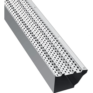 Seeutek Gutter Guards 5 Inch - 32pcs 40" Leaf Filter, Total Length 108FT, Gutter Protection Mill Finish Aluminum Gutter Cover System, Easy DIY Leaf Guard for Gutters fits Any Roof Gutter Type (Silver)