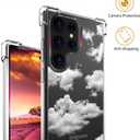 Compatible with Samsung Galaxy S23 Ultra Case Cute Clear for Women Girls, Designer Transparent Phone Cover Design