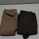 NEW YOUNG Fleece Lined Tights Women - Fake Translucent Warm Pantyhose Leggings Thick Thermal Tights for Winter (Small-Medium, Black,brown)