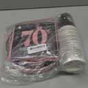 algpty 70th Birthday Decorations Rose Gold, Service for 30, Vintage 70th Birthday Party Supplies Includes Rose Gold 1956 Plates, Napkins,Cups, Plates and Napkins for Women