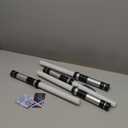 TOY Life Light Up Saber 4 Pack Telescopic Extendable and Collapsable Sword 2-in-1 LED Sound FX Light Up Sword for Kids Costumes Connects at Base to Become Double Bladed Saber Staff