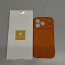 Miracase Magnetic for iPhone 17 Pro Case, Compatible with MagSafe, Integrated Silicone Camera Control Cover, 3.0mm Thicken Shockproof Drop Protection Phone Case for 17 Pro,Orange