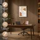 RITOLLO 6-Pack Wood Slat Wall Panels, 46.5 Sq Ft Coverage, Natural Walnut, 47.2" X 23.6"