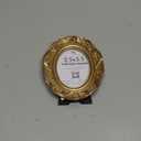 97 Decor Small Vintage Picture Frames 2.5x3.5 - Oval 2.5 x 3.5 Picture Frames For Wallet Size Pictures, Antique Gold Frame 2.5x3.5 For Tabletop and Wall Mounting, Small Ornate Frame Vintage Wall Decor