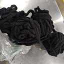 HOMBYS Black Chunky Chenille Yarn for Crocheting, Bulky Thick Fluffy Yarn for Knitting,Super Bulky Chunky Yarn for Hand Knitting Blanket, Soft Plush Yarn, 3 Jumbo Pack