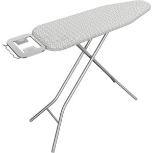 Yaheetech Foldable Ironing Board, Heavy Duty Iron Board with 9 Adjustable Heights, 4 Layer Cover and Safety Iron Rest, 52X14 Compact and Space Saver Iron Board for Home Laundry Room Use, Gray&White (52"L x 14"W, Gray&white)