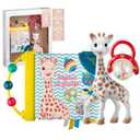 Sophie la girafe Birth Gift Set | Includes Sophie la girafe, Awakening Book, Handle Rattle | Handcrafted in France | Designed for Teething Babies | Awaken All 5 Senses | Easy to Clean