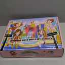 Jeowoqao Toddler Girls Dress up Costumes, Princess Dress Up Clothes for Little Girls, Kids Dress Up Pretend Play Set with Supergirl Princess Costumes Toy Gift for Girls Ages 3 4 5 6 Years