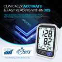 Blood Pressure Machine Upper Arm, 3 Size Cuffs, Small 7"-9", Medium/Large 9"-17" and Extra Large XL Cuff 13"-21", Accurate Automatic Digital BP Cuff Home Use, Large Backlit BP Monitor 3-User 1500 Mem