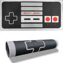 Large Gaming Mouse Pad - NES Retro Controller Desk Mat, 23.6"x11.8" Extended Computer Mousepad with Odorless Rubber Base, Waterproof Micro-Weave Surface for Office, Home & Gamers (Switch 2 Style)