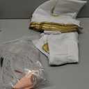 Anime Cosplay Elf Dress Fern Costume Wizard Skirt Halloween (Medium, White+wigears)