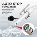 Rechargeable Fuel Transfer Pump with Auto Stop Sensor, Fast 3.2 GPM Flow Gas Can Pump Portable Fuel Pump, Lithium-Ion Battery Gas Transfer Pump for Gasoline, Oil, Kerosene, Diesel, gifts for men
