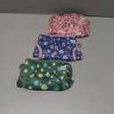 Langsprit Washable Female Dog Diapers  Doggie Reusable Diapers for Doggy Puppy Female in Period  Highly Absorbent Dog Heat Panties Flower1 M