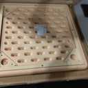 Flash Furniture 24 in Plastic Adjustable Square Activity Table, Natural