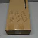 BAYKA Floating Shelves for Wall, Wall Mounted Rustic Wood Shelves for Bathroom, Bedroom, Living Room, Kitchen, Hanging Shelf for Books/Storage/Room Decor with 22 lbs Capacity (Black, Set of 3, 15.7in) (A. Black - Universal Classic Style)