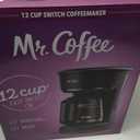 Mr. Coffee 12-Cup Switch Coffee Maker Black: Electric Drip Coffee Machine, 60 oz Capacity, Dishwasher-Safe Parts