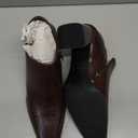 Womens Dress Shoes Chunky Heels Pumps Shoes Women Faux Leather Slippers Mules Comfortable Casual Black Dress Shoes for Women size 8.5M