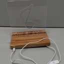 Now Playing Vinyl Record Stand, Light up Record Holder, Wooden Acrylic Display with Warm White Lights for Albums, Room Decor, for Vinyl Lovers